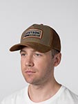 Бейсболка STETSON арт. 7751501 TRUCKER CAP COTTON LINEN STRIPE (оливковый / коричневый)